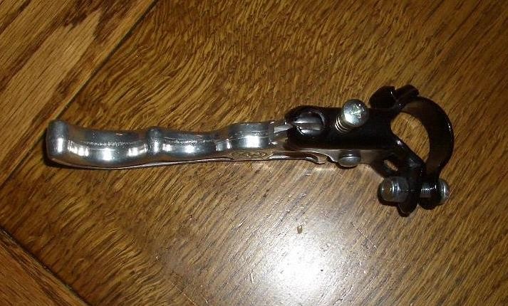 NOS Vintage Old School Bmx Rear 2 Finger Black Dia-Compe Right Side Brake Lever