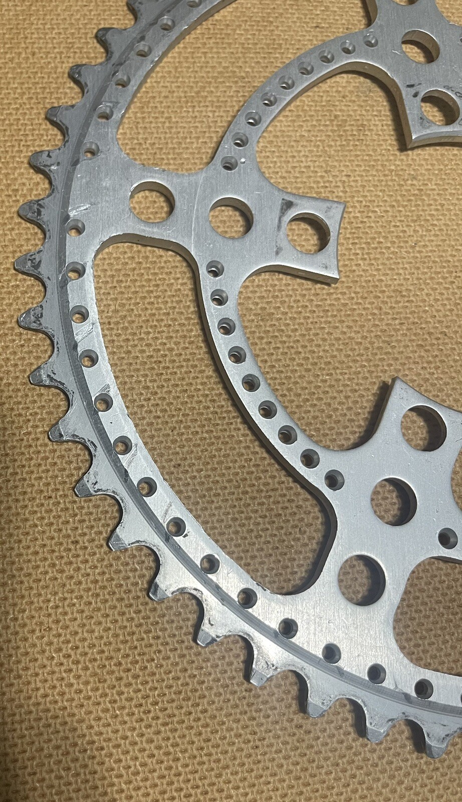 Vintage Stronglight Chainring 52T Drillium 86 BCD
