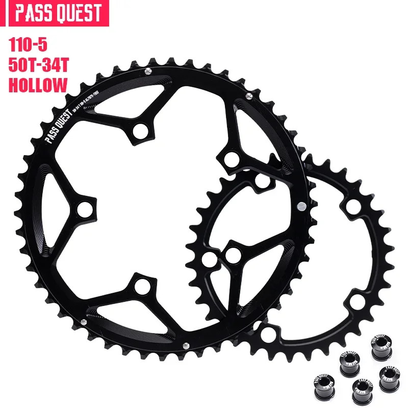 Road Bike 56-42T BCD 130mm Five Jaw Crank 54-40T 53-39T Double Chainrings
