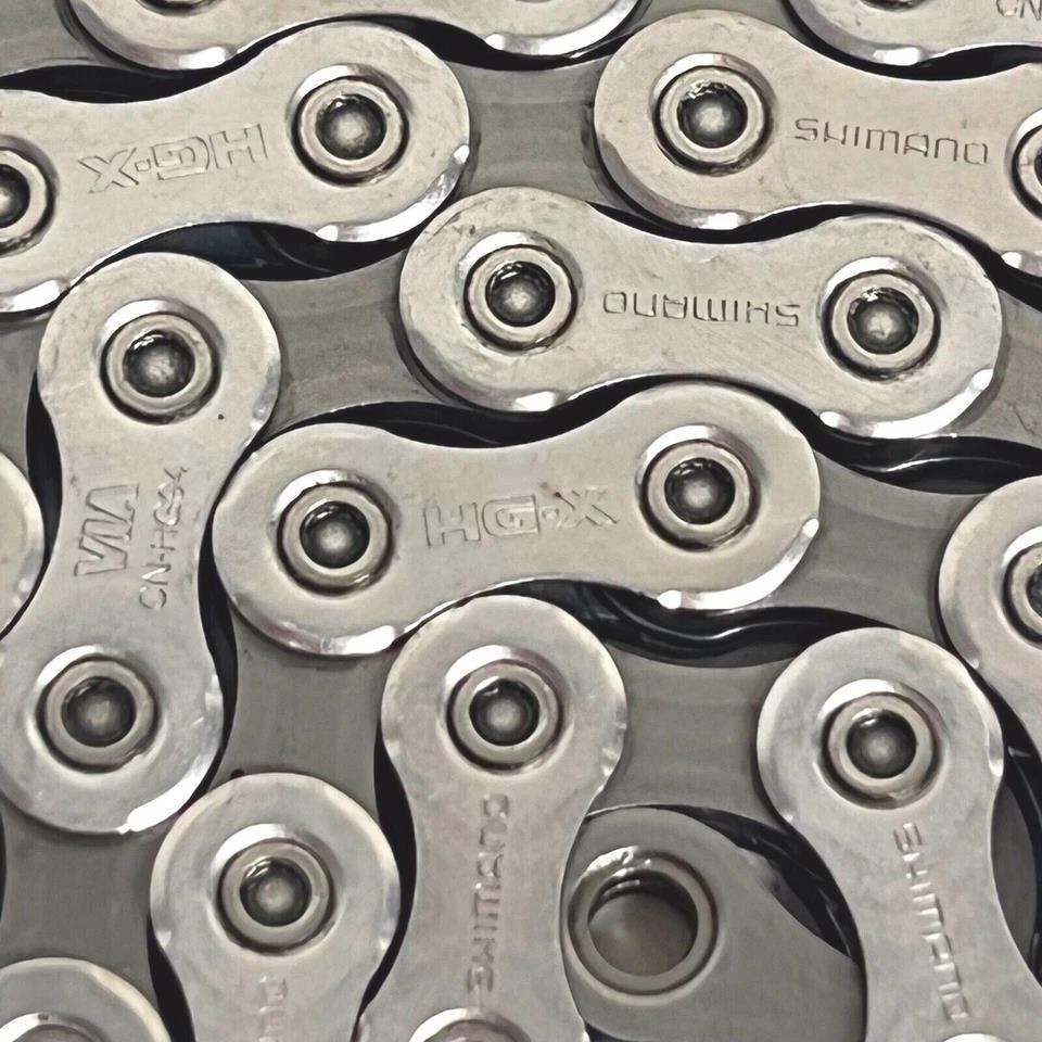 Shimano CN‑HG94 10‑Speed Chain 118 Links Silver XT Road MTB New