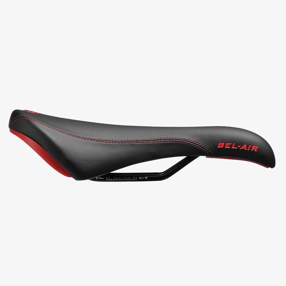 SDG Bel-Air RL 270x140mm Steel Rail Road Bike MTB Bicycle Saddle Black/Red