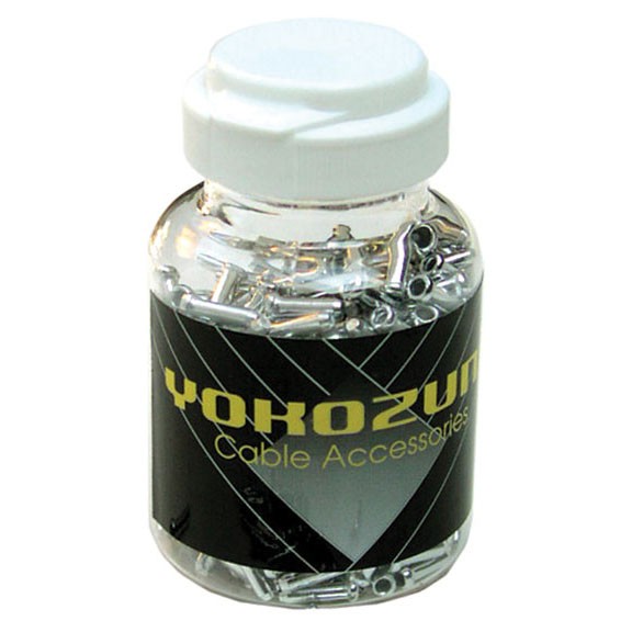 Yokozuna 1.6mm Silver Aluminum Brake Cable End Crimps | Japan Made, Prevents