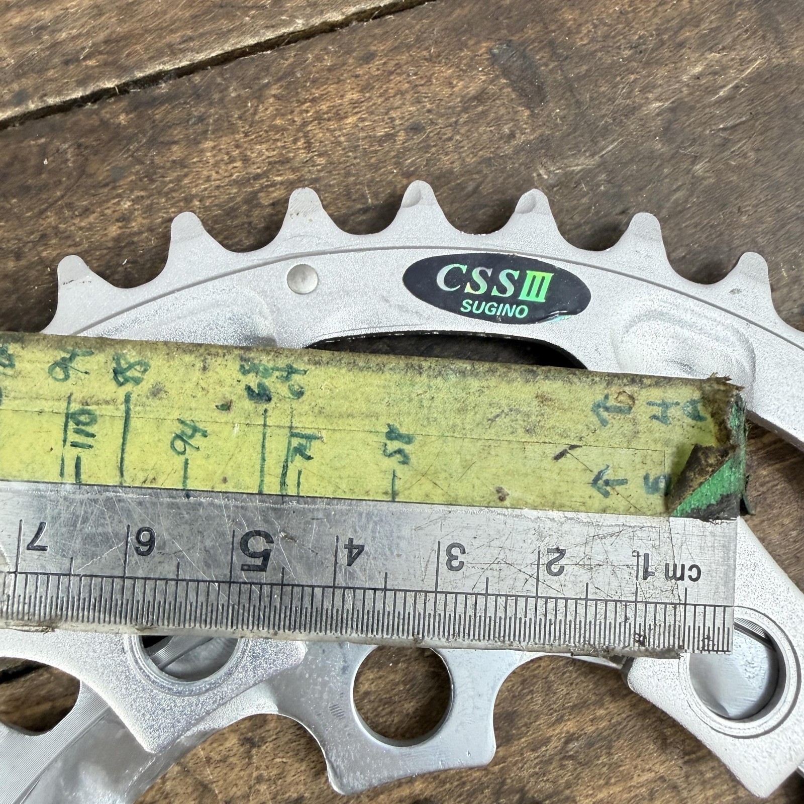 Vintage Sugino CSP3 CSS III Chainring Set NOS 42/32/22T 94 BCD 5-Arm 90s MTB