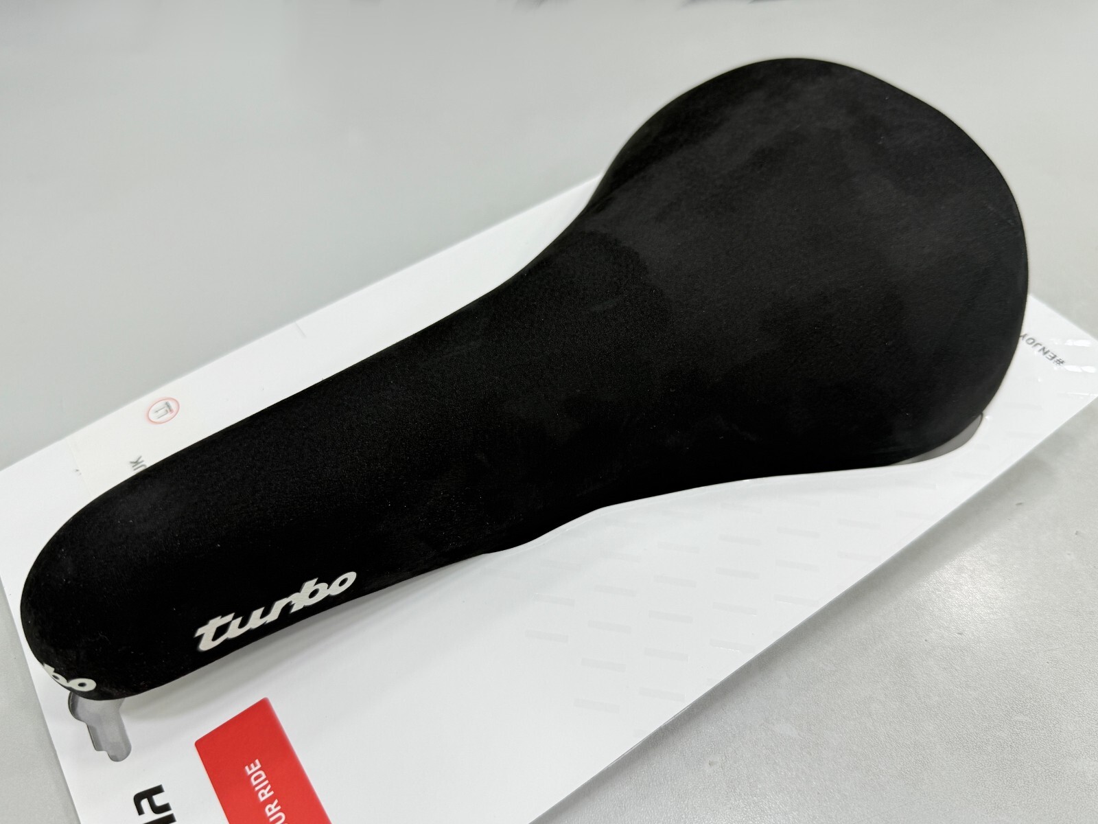 Selle Italia Turbo 1980 Nubuk Leather FeC Alloy Rail Saddle (Black) 146 x 275mm