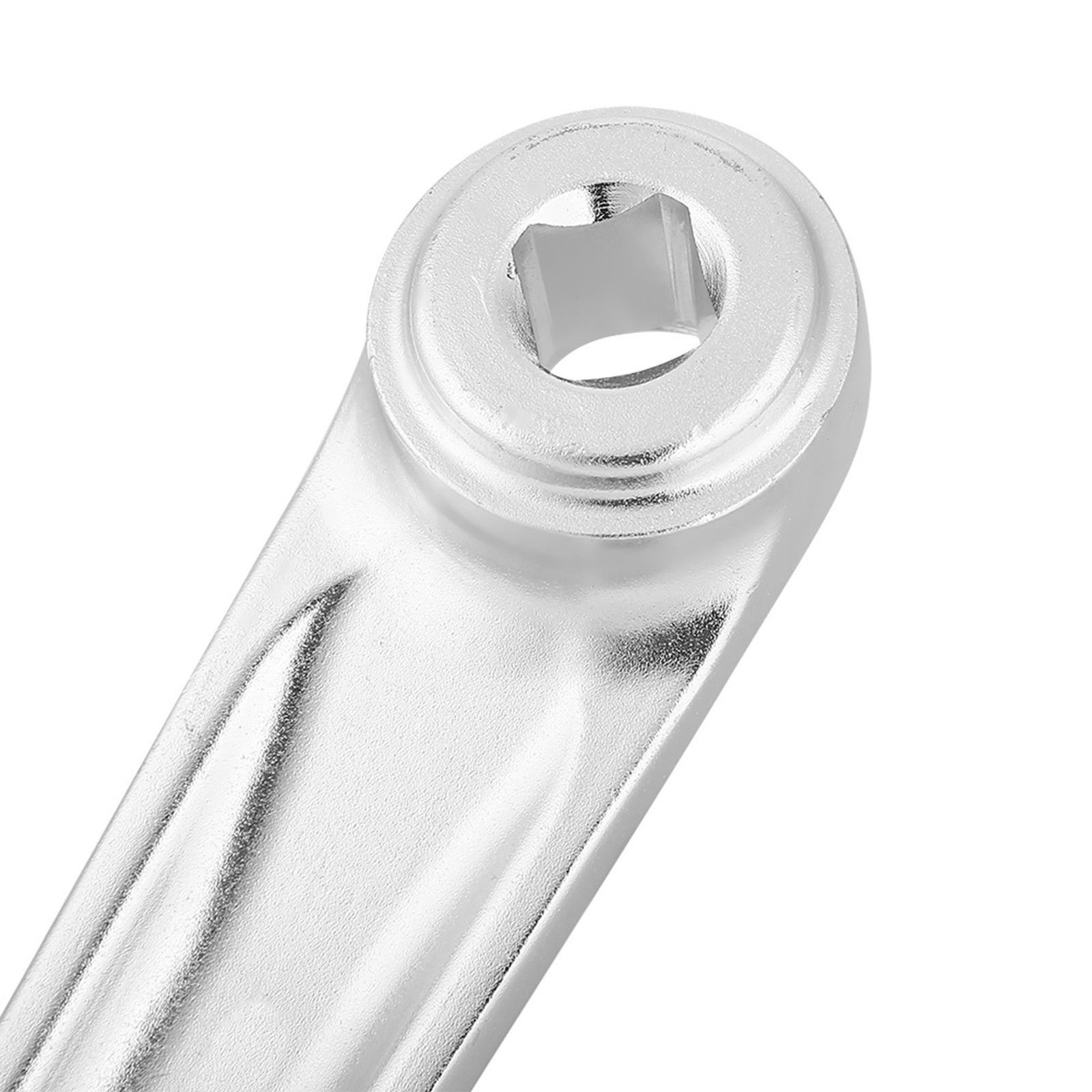 170mm Bike Aluminum Alloy Left Single Chain Crank Arm (Silver Rhombic Hole)