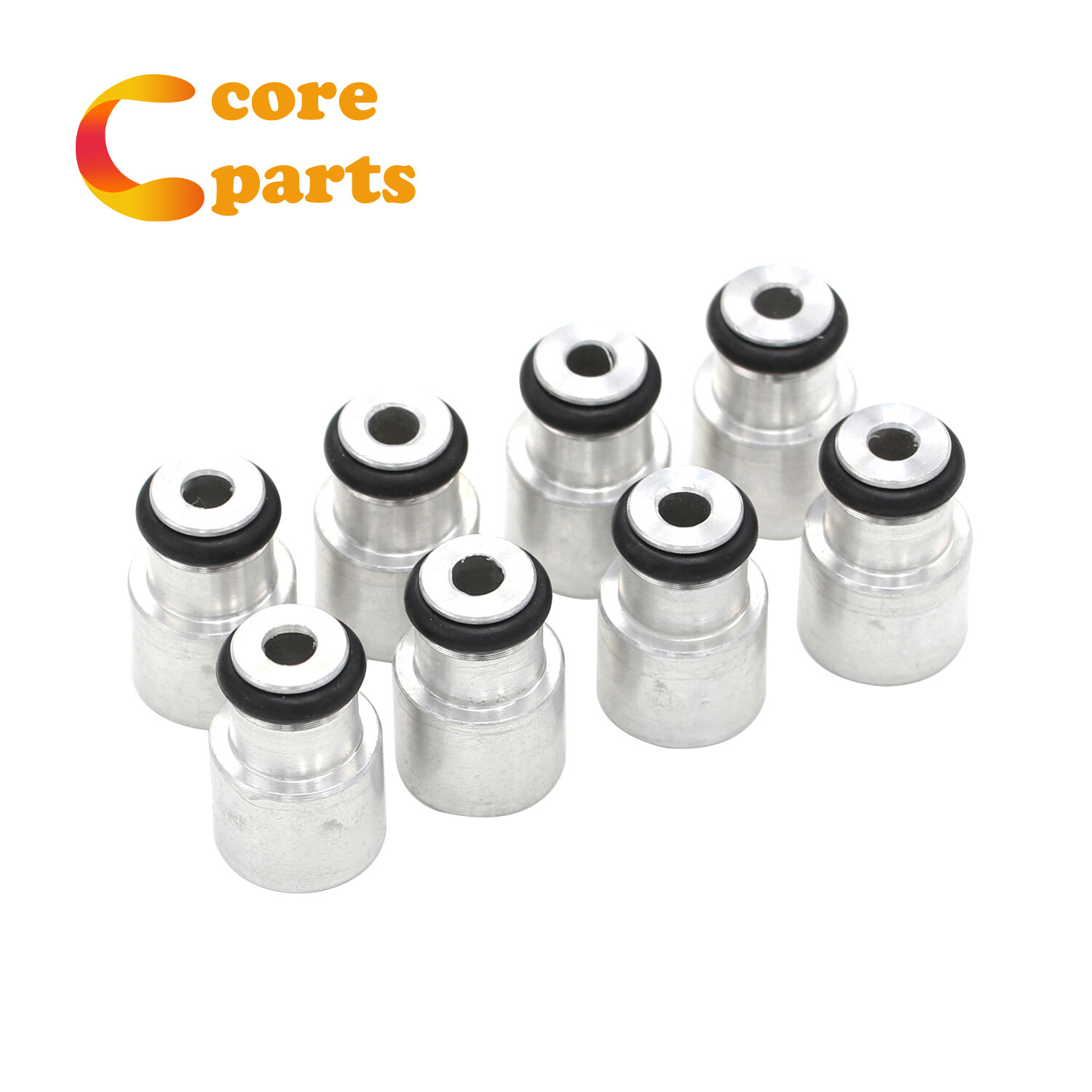 New 8x LS3 LS7 LS9 L76 Shorty Fuel Injector Adapter Spacer to a LS2 Manifold