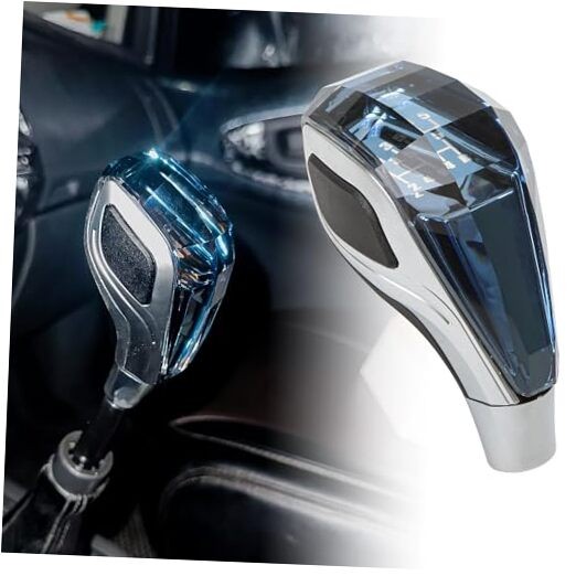 Touch Activated Illuminated LED Crystal Gear Shift Knob – Universal Manual &