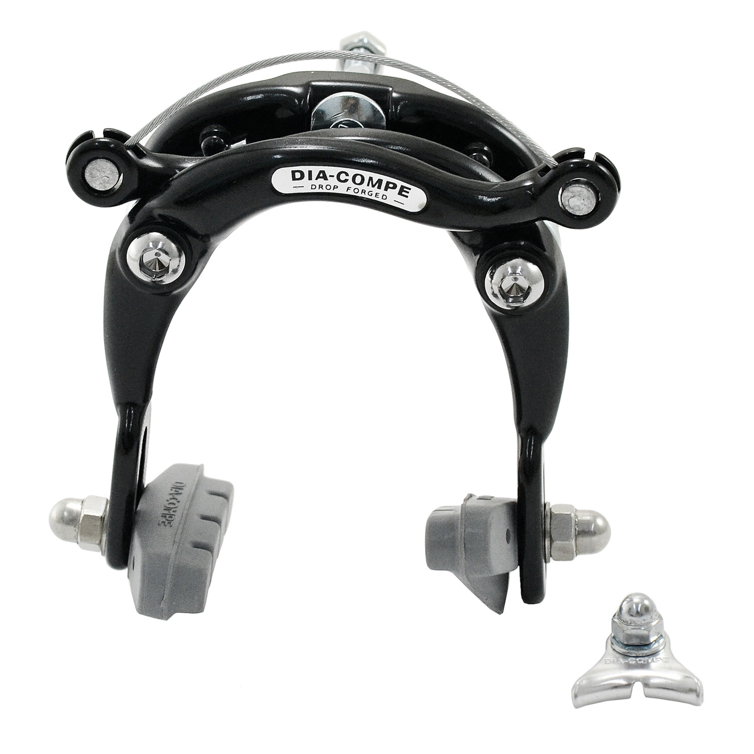 DIA-COMPE DC750 Center Pull Caliper Brake Set (Front+Rear) , Black