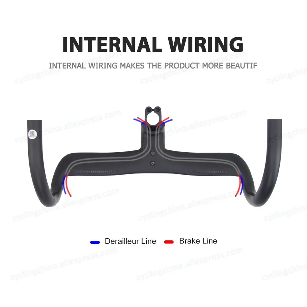 Syncros Creston IC SL Bicycle Aero Bar Diameter 25.4mm with Integrated Cables