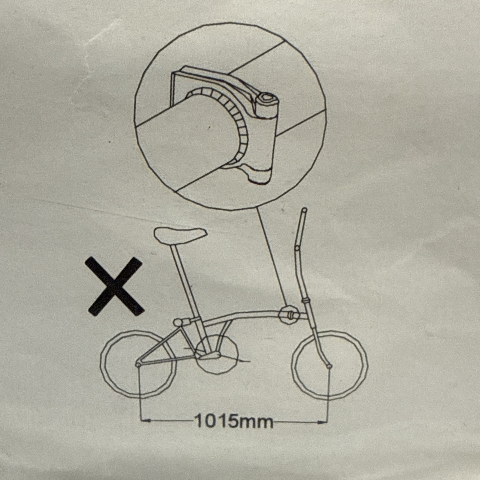 Brompton Front Brake Cable For Long Wheel Base with M Bar