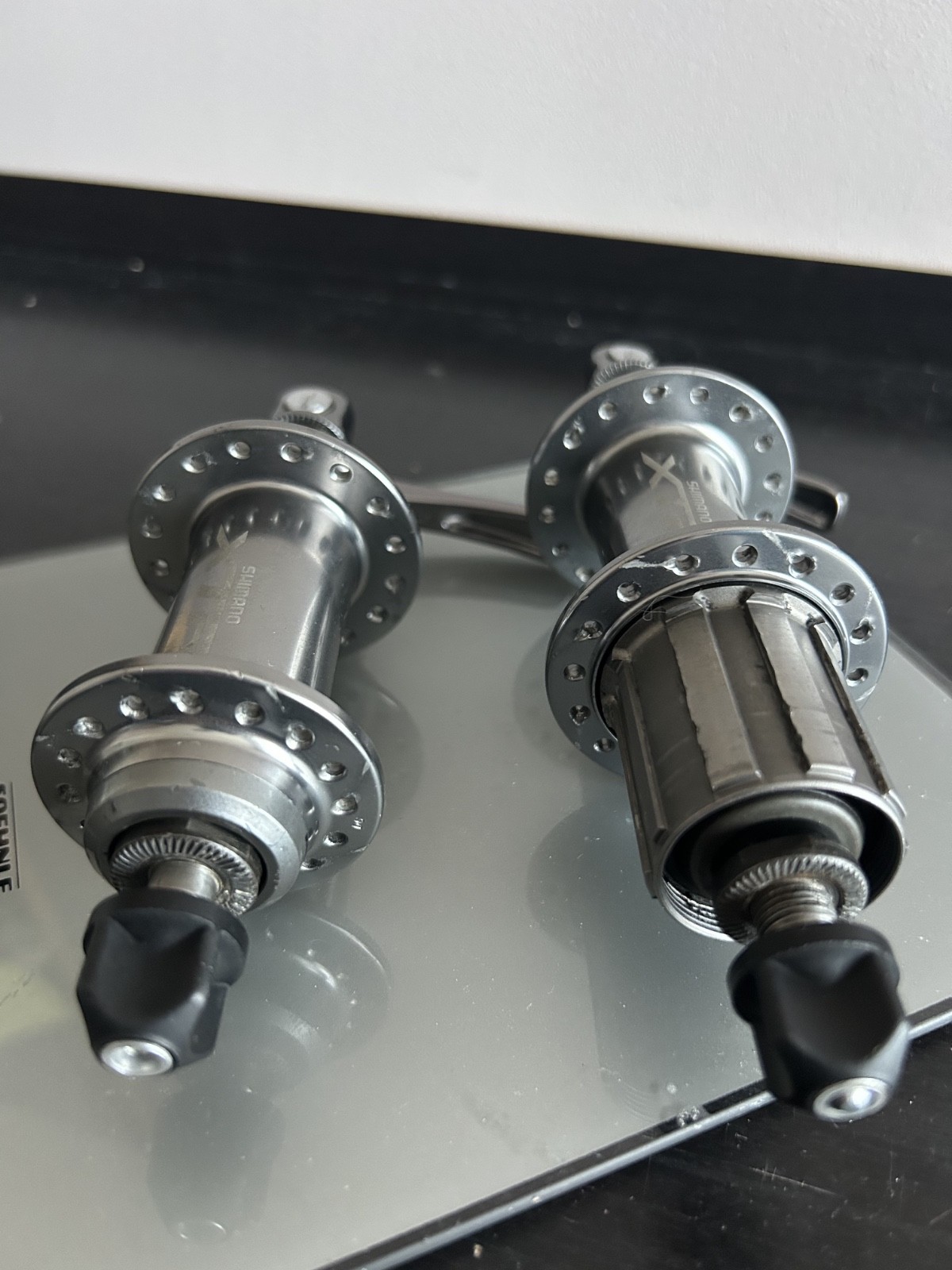 Shimano XTR HB-M965/FH-M965 MTB/Gr. Bike 32/32H pair F&R Hubs Center Lock Brake