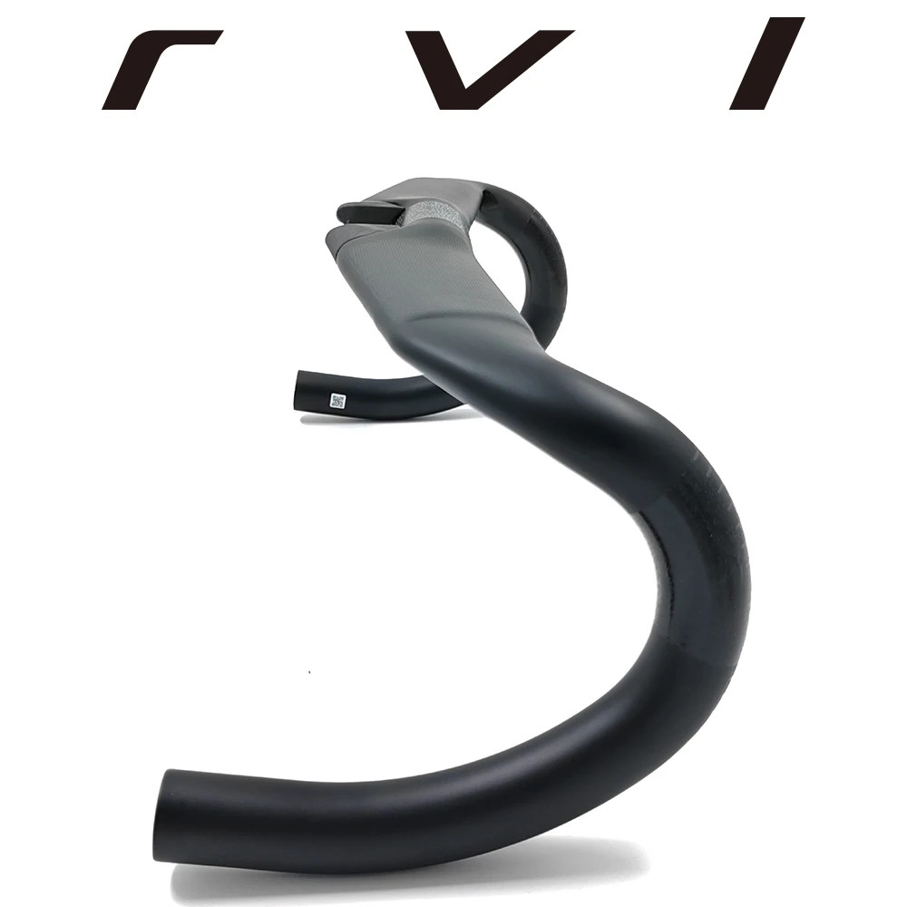 Carbon Fiber Road Gravel Cycling Handlebar Matte Black Diameter 31.8mm 380-440mm