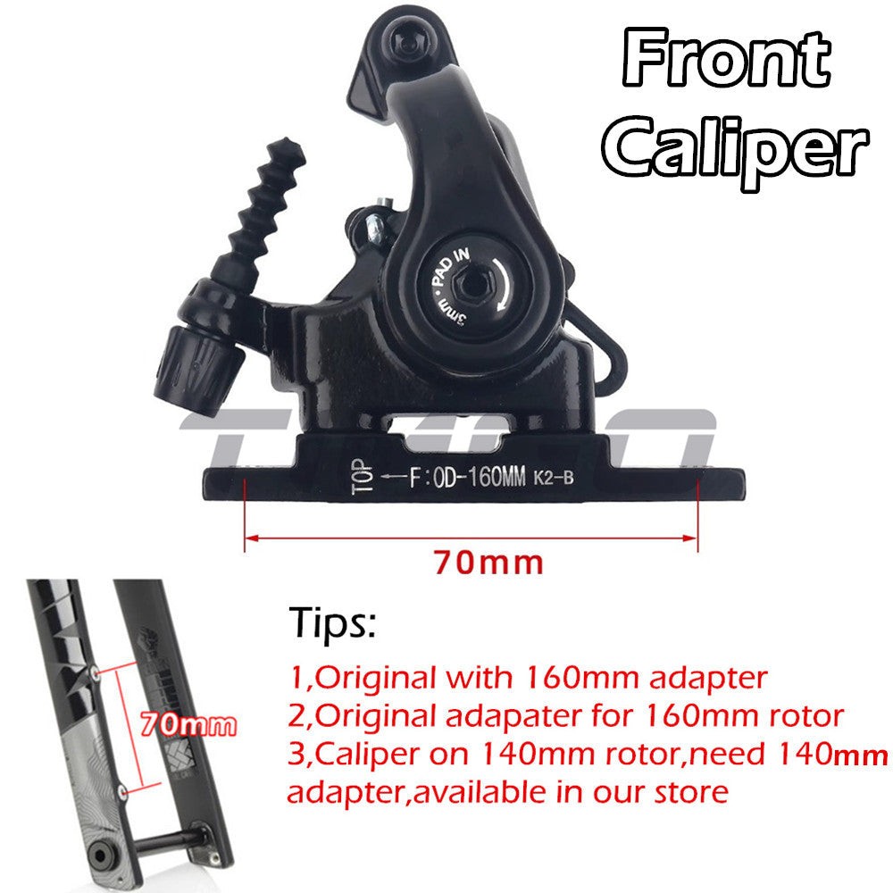 Racework Mechanical Caliper Line Pulling Mechanical Disc Brake Dual Piston