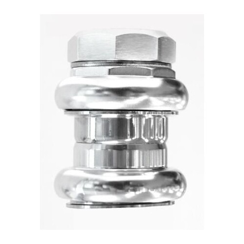 Threaded 1 1/4″ Headset — EC37/31.8-26tpi x EC37/33 / Ball Bearing / Silver