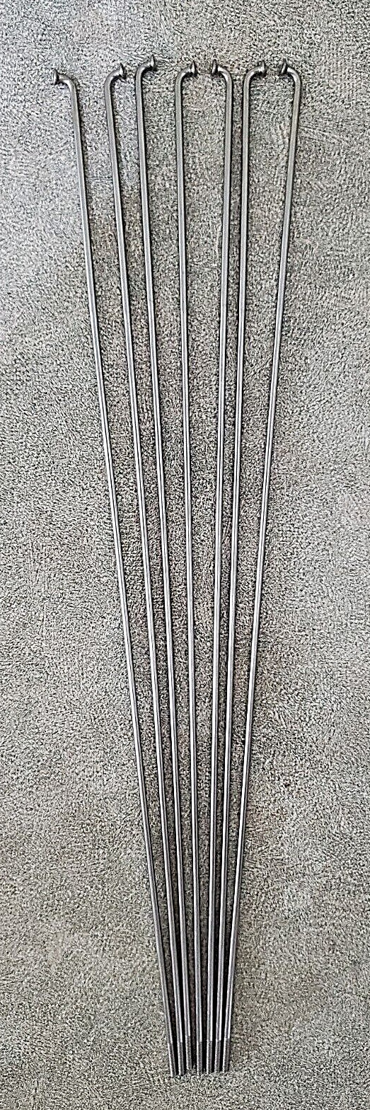 DT SWISS STAINLESS STEEL BUTTED SPOKES 267mm x 2.0/1.8mm LOT of 7 nos