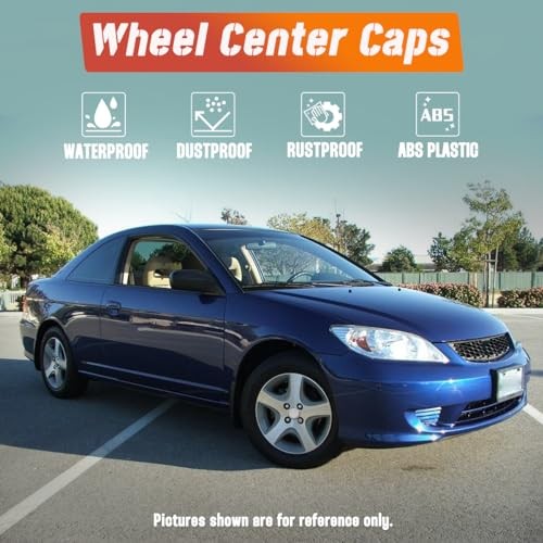 4Pcs 58mm(2.28in) Wheel Center Caps Wheel Rims Replacement 44732-S50-N900