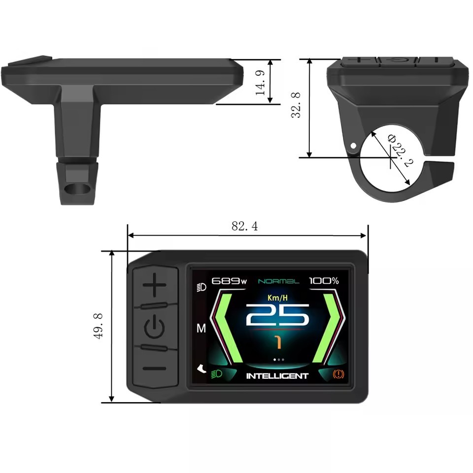 Ebike 600C LCD Display CAN for Bafang M410 M500 M510 M560 M600 M800 M820 Motor