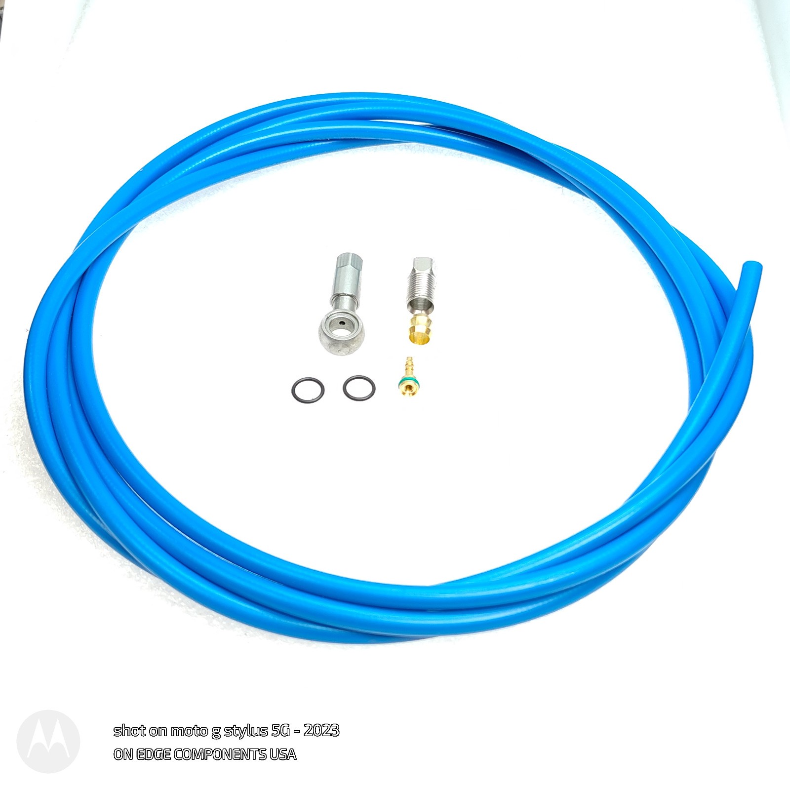 Blue Hydraulic Brake Hose Kit For TRP DH-R EVO Trail X Slate
