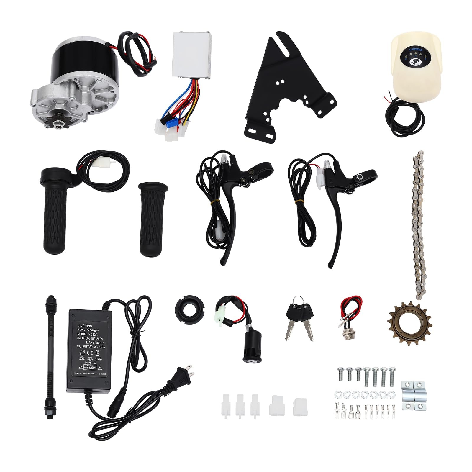 24V 250W Electric Bicycle Conversion Kit E-Bike Cycling Brush Motor & Controller