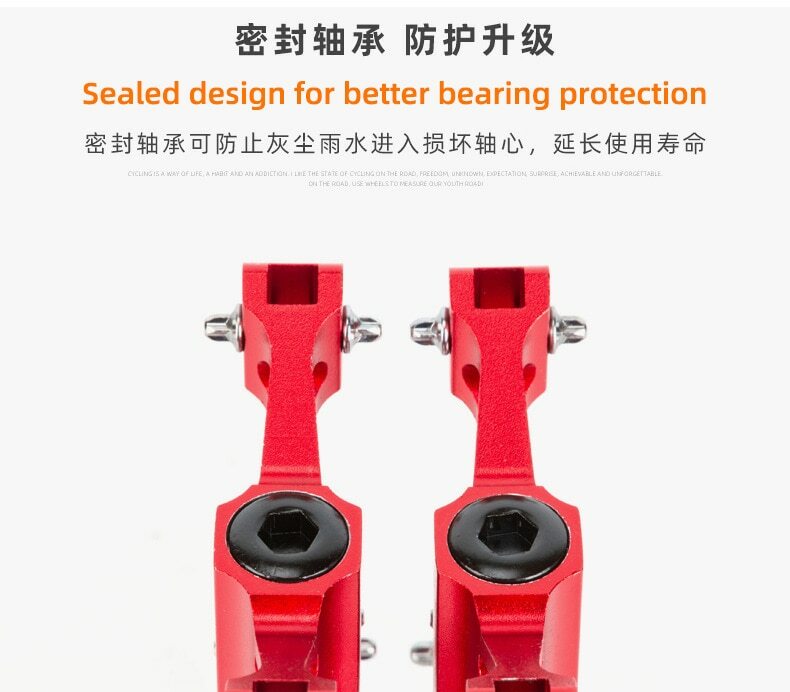 PROMEND Ultralight Mini MTB Road Bike Pedals Folding Bicycle Pedals 3 Bearings
