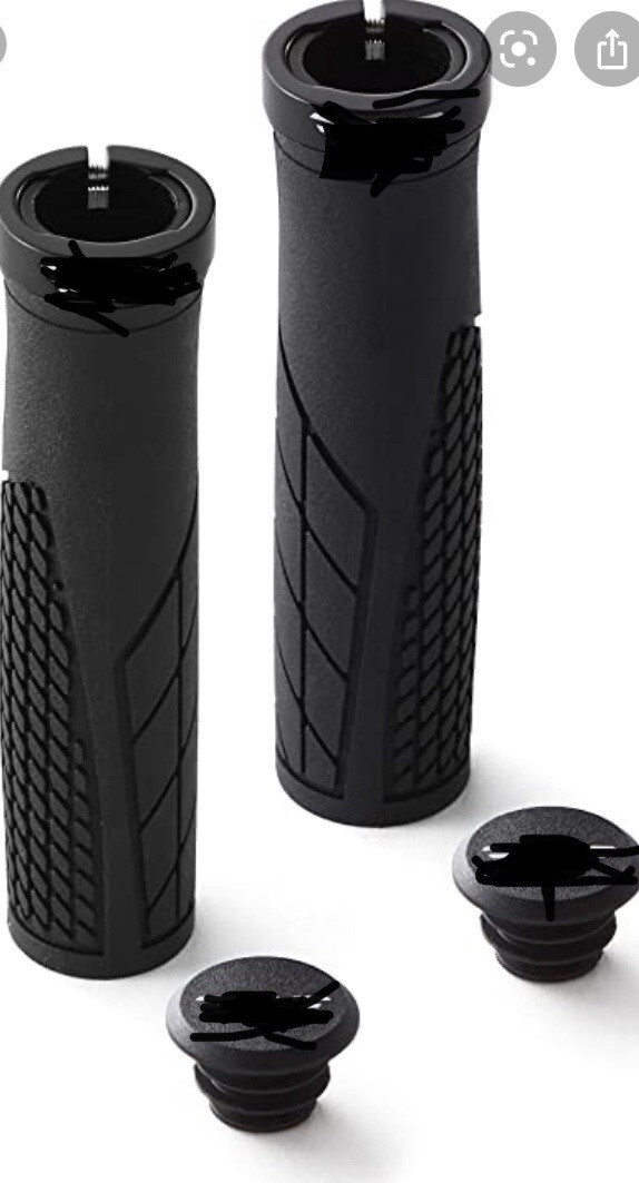 Asti Shorex Ergon Ergonomic lockon Comfort BW MTB BMX Bike Handlebar Grips White