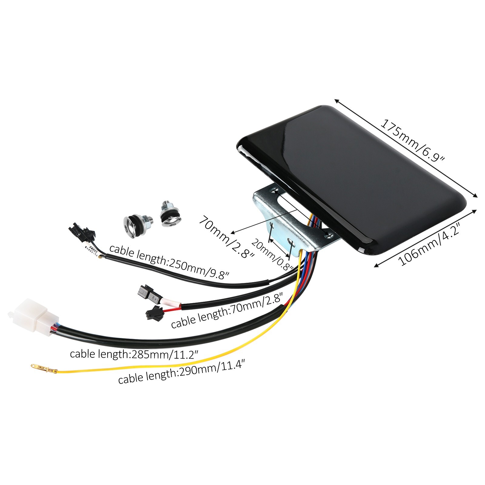 Universal 48V-72V LCD Display Meter Control Panel Gauge for Electric Scooter