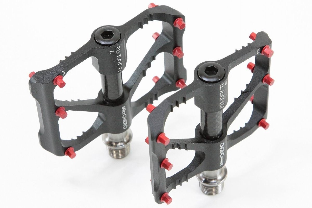 MicrOHERO Titanium Alloy Pedal Pair Ultra-light 185g Sealed Bearings Bike
