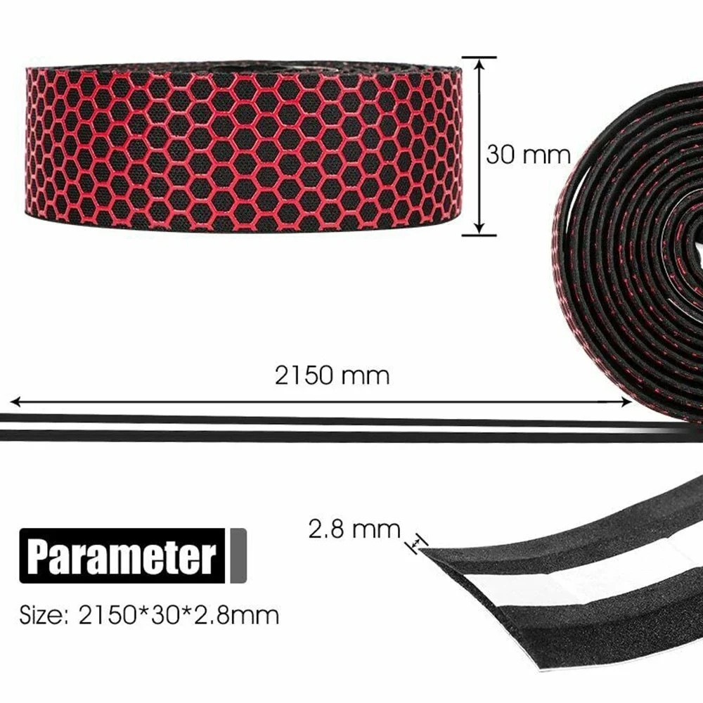 1 Pair EVA Bike Handlebar Tape Road Bicycle Anti-Slip Bar Wrap End Plugs Black