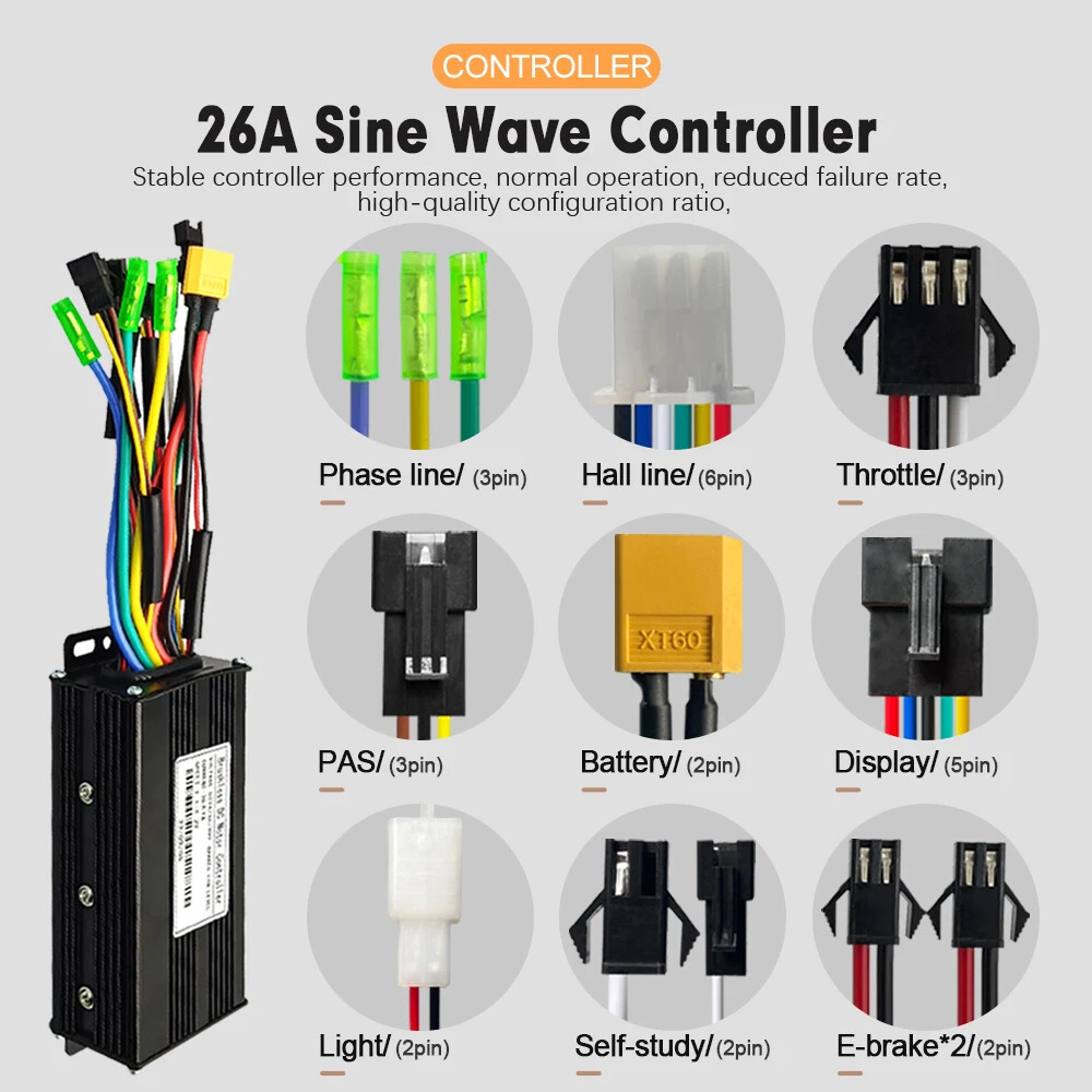 36 48V 500W Brushless Gear Front Motor Wheel for Snow Fat Bike Electric Bicycle