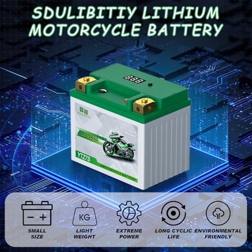 YTZ7S YTX5L-BS Lithium Motorcycle Battery LiFePO4 12V 4Ah 280-350CCA YTZ7S-4AH