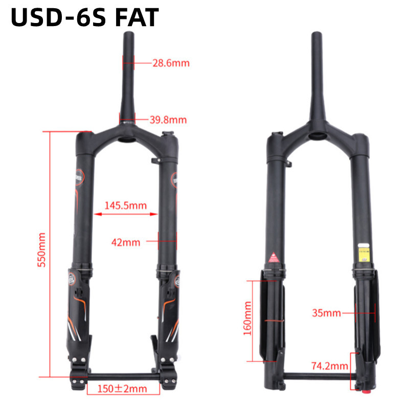 DNM 26/27.5 Inch MTB Bicycle Suspension Fork 15x150MM E-Bike Fork fits SUPER73