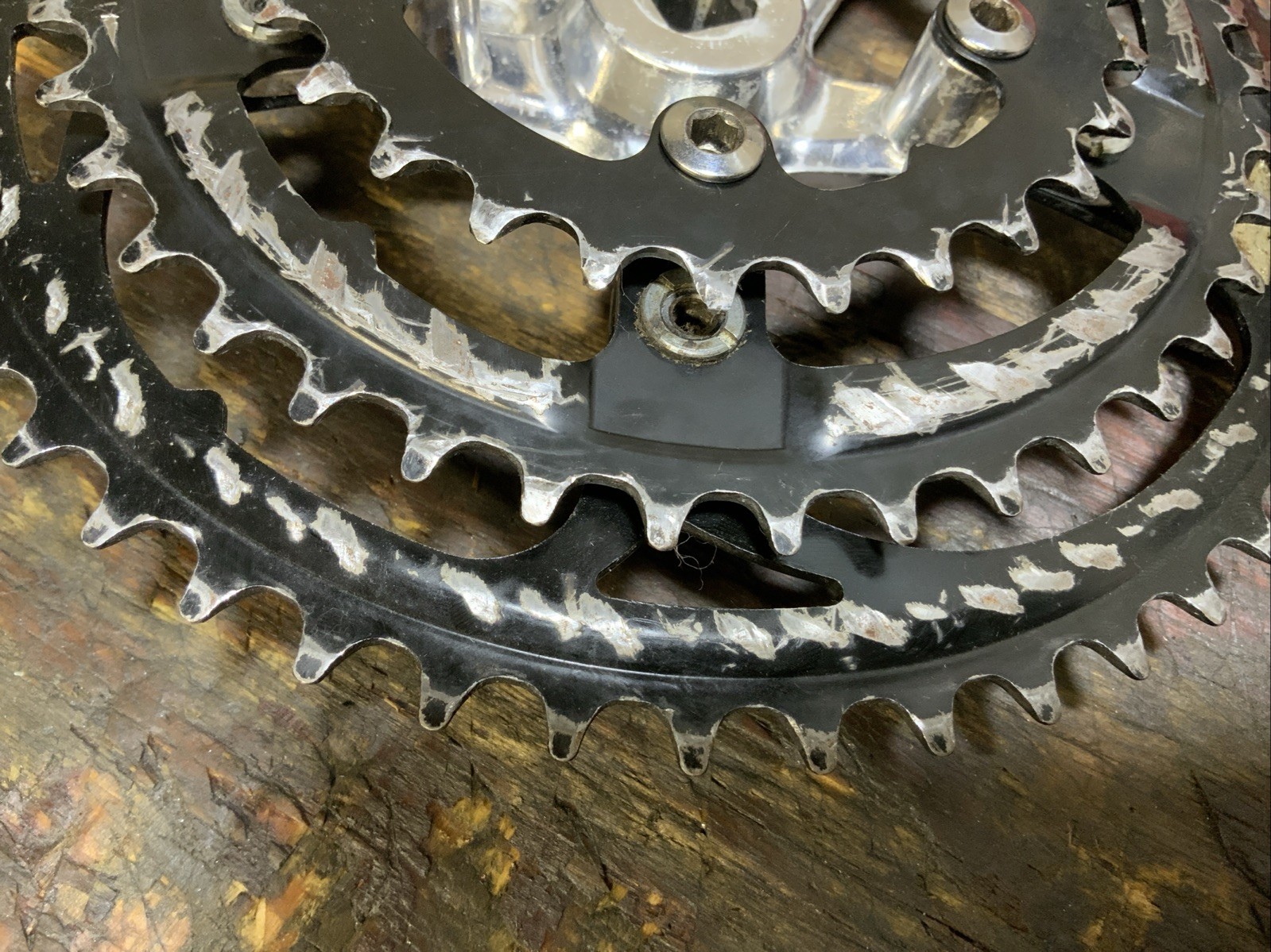 SR Suntour Sakae XCE 175mm 50/40/28t Triple Crankset MTB/Hybrid w/Bolts & Covers