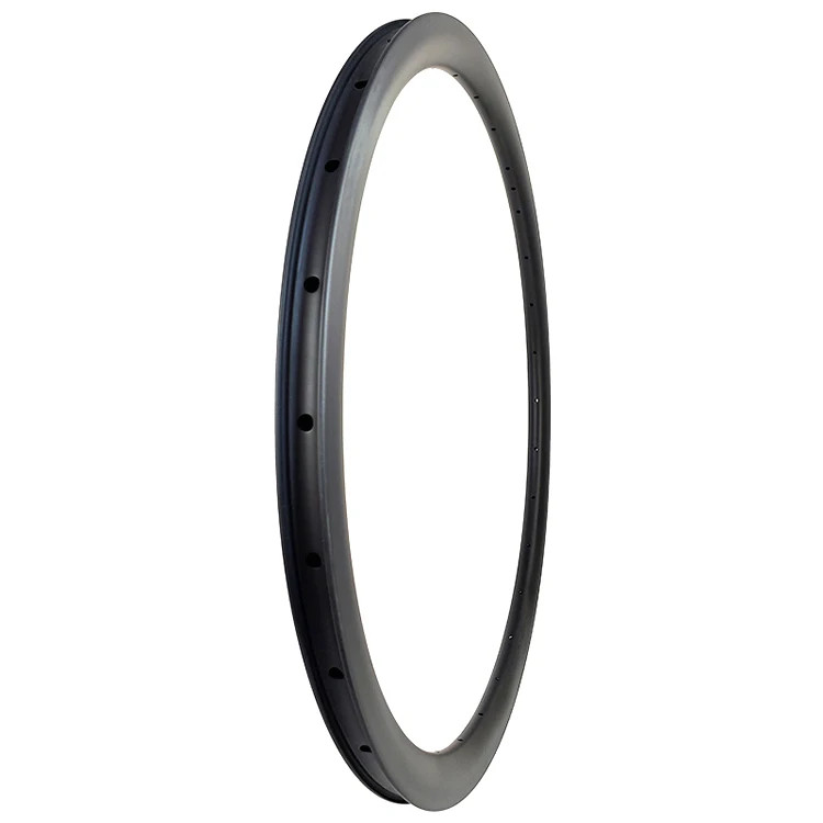 700C Carbon Rim 30/35/40/45mm Depth Hookless Tubeless Light Disc Brake Ring
