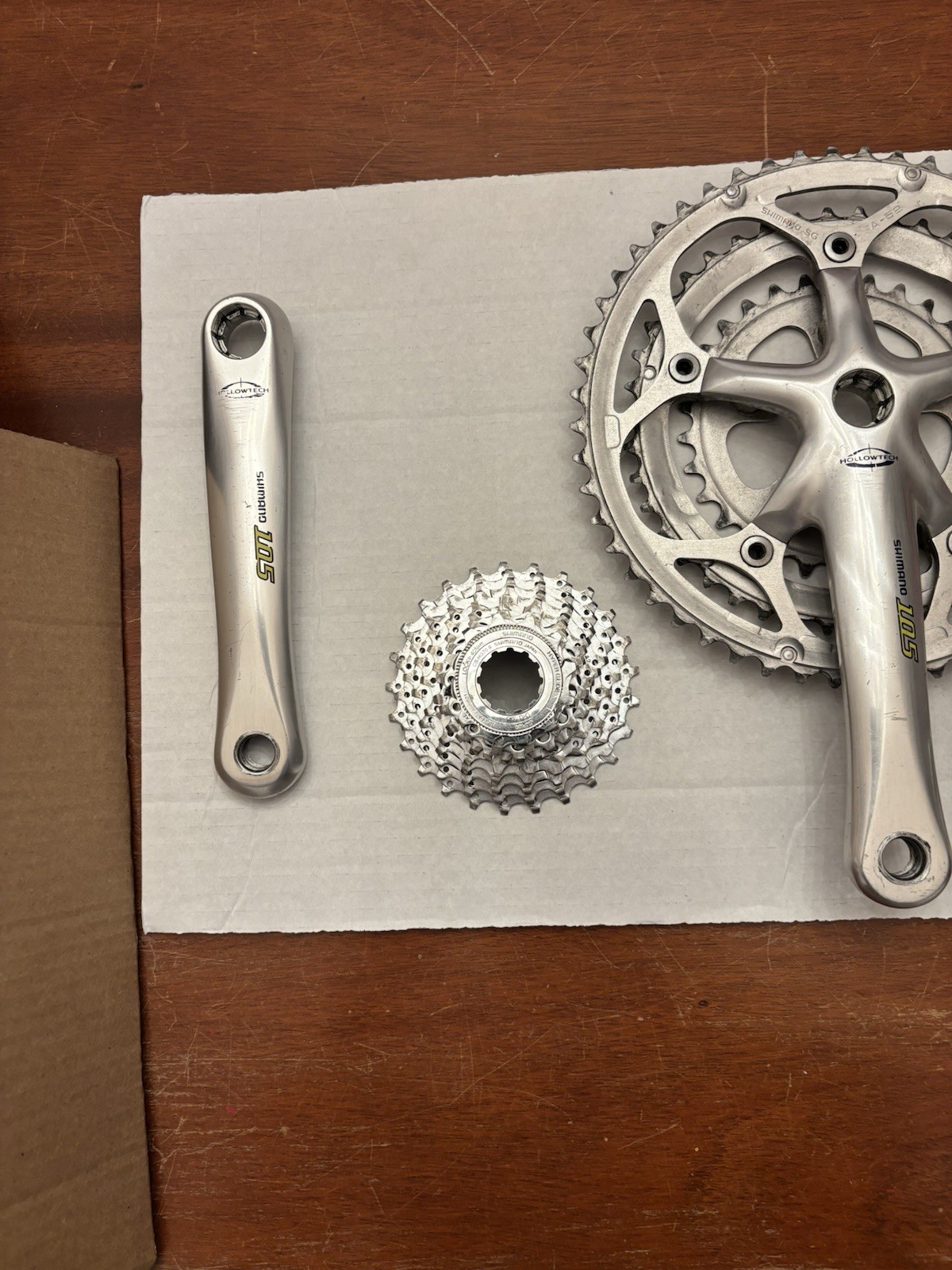 Shimano 105 Road Groupset Kit Crankset Cassette F/R Derailleurs BB + 9 SpChain