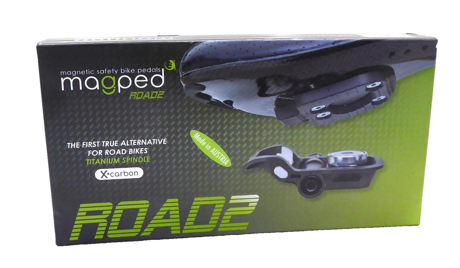 Magped Road2 Magnetic Pedal 200n Gray, Titanium Spindle, Carbon Body
