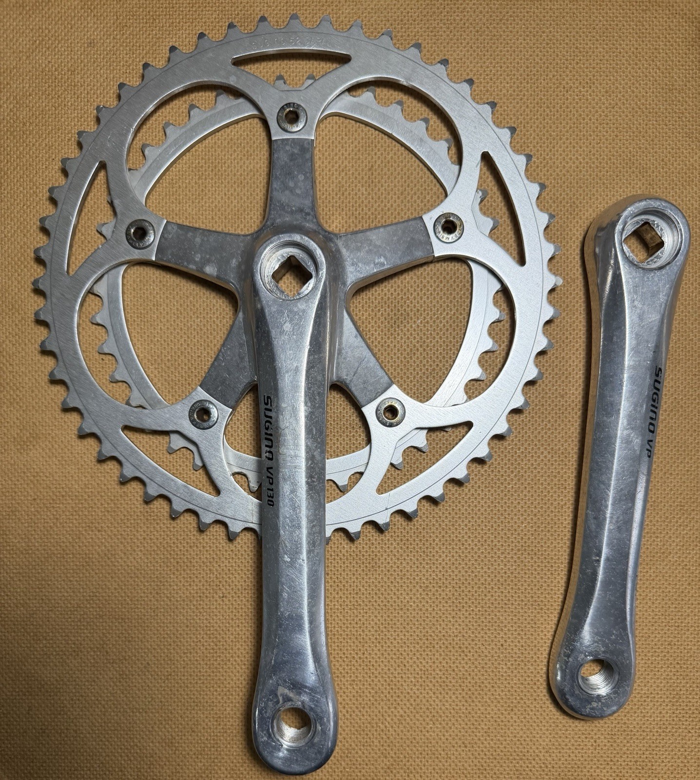 Vintage Sugino VP 130 Double Crankset – 52/42T – 170mm