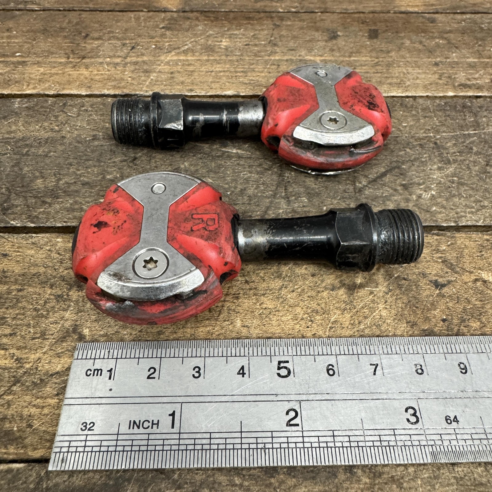 Speedplay Clipless Road Bike Pedals 9/16 Red OrangePair 220g Steel Lollipop