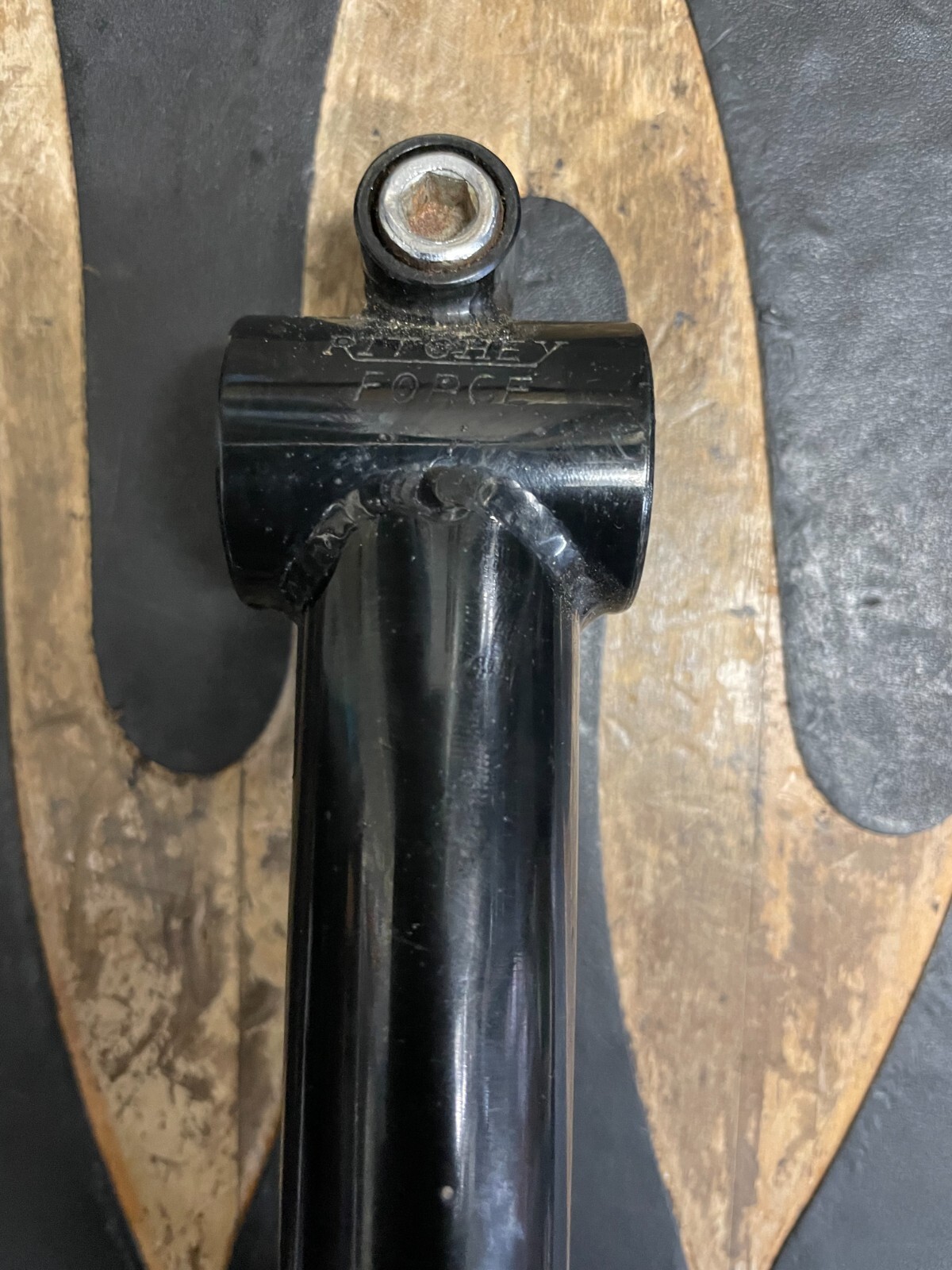 Ritchey Force chromoly stem 150mm 1 in quill black 25.4 clamp w/ cable hanger