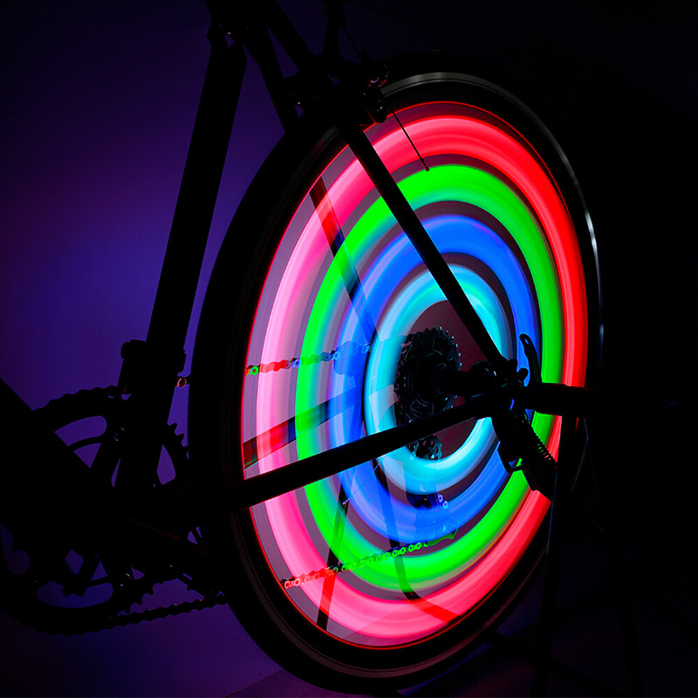 5″ LED SPOKE 3 MODE REFLECTORS SAFETY LIGHTS FOR Cycling Bikes Bicycle Wheel