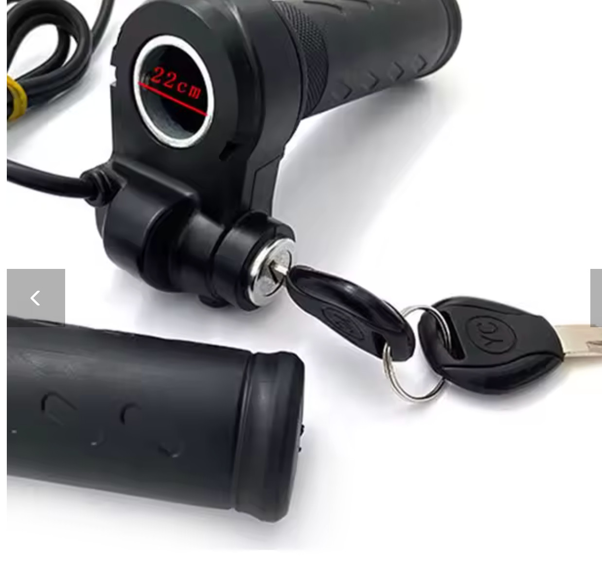 1 Pair E-Bike Throttle Grip Universal Electric Bicycle Scooter Twist Handlebar