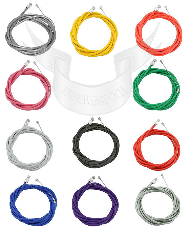 Brake Cable 70″/75″ Beach Cruiser Bicycle Brake Fixie Bmx 11 Colors