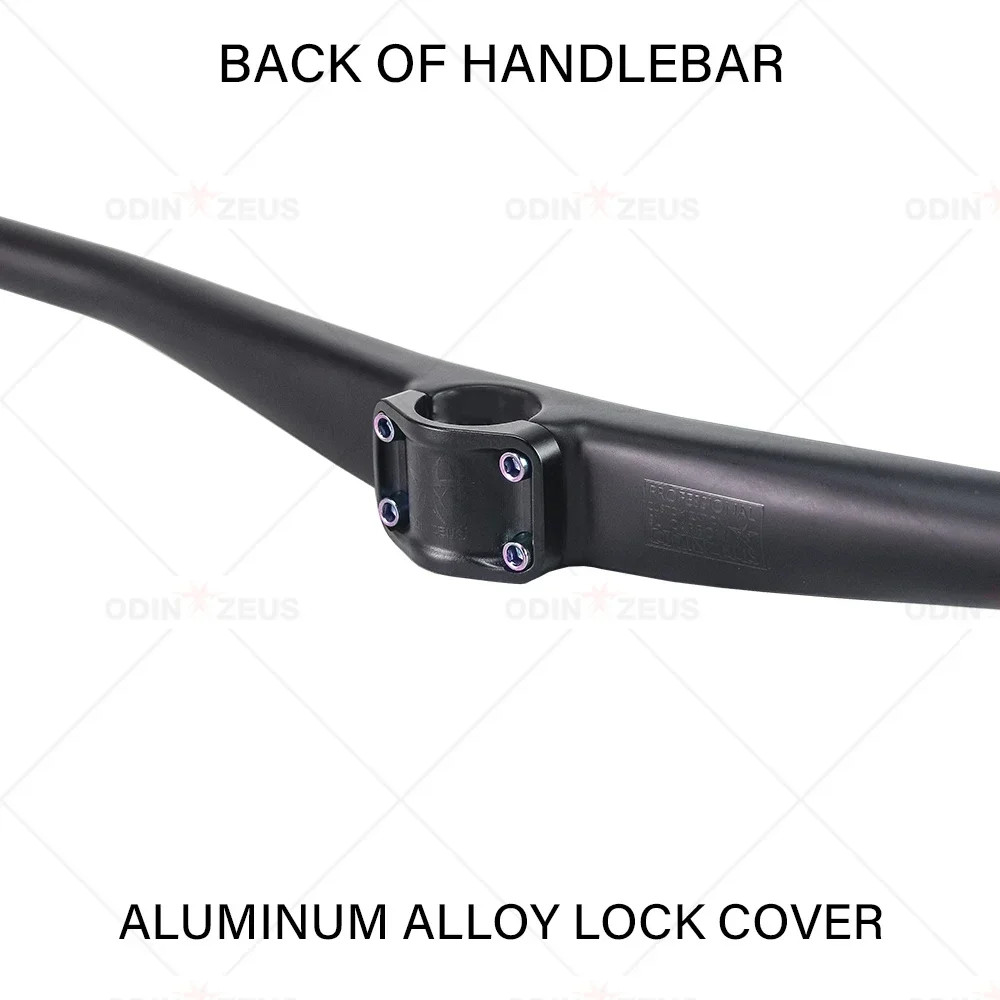Carbon Fiber Integrated MTB Flat Riser Bar 720-800mm Width 28.6mm Steerer