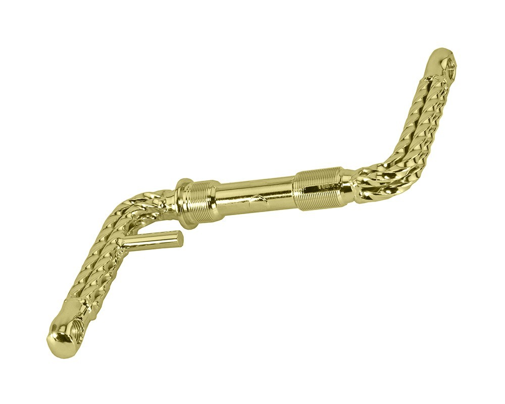 Vintage Lowrirder One Piece Quad Twisted Crank Arm Cruiser Bike 4.5 Inch Gold