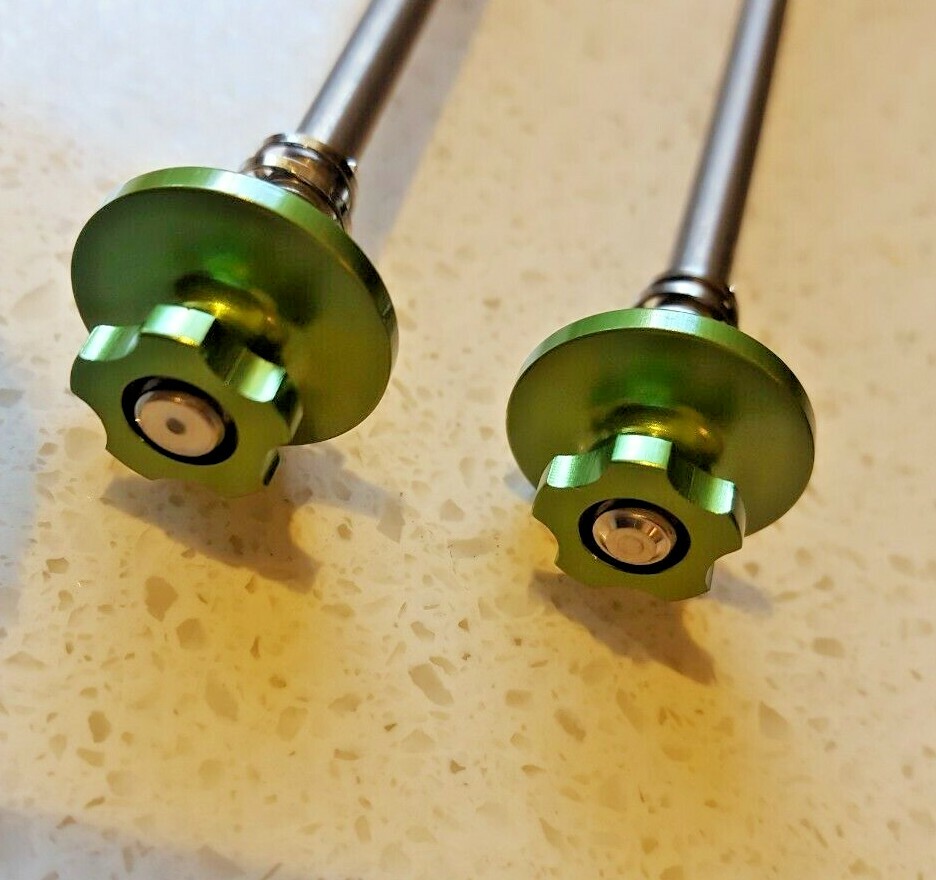 SKEWERS, Titanium & Alloy, «AEROZINE» 45 g, a pair, Quality, Strong & GRN Anod.