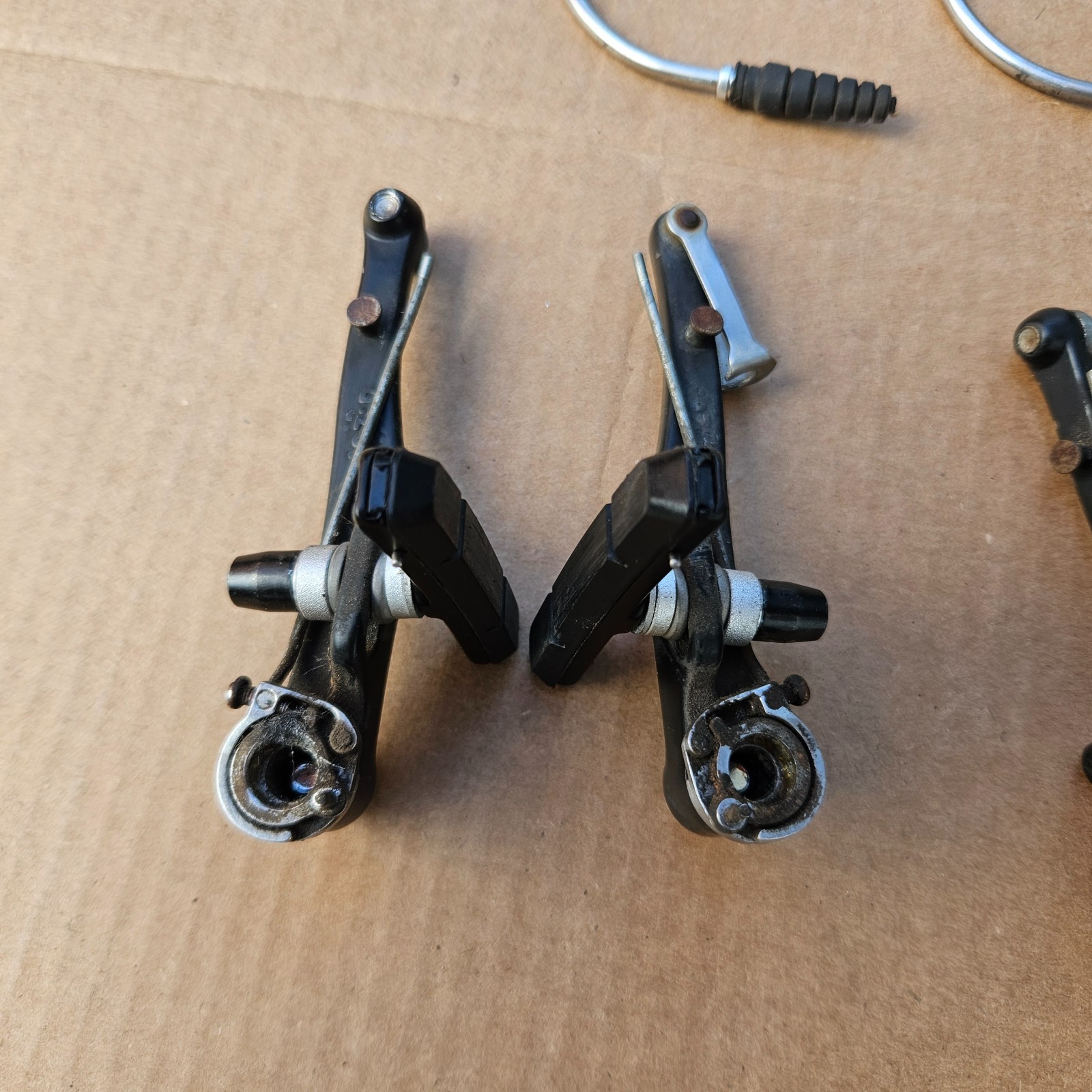 Vintage 90s Avid 10 Mountain Bike V Brakes Linear Pull Black Front + Rear Set
