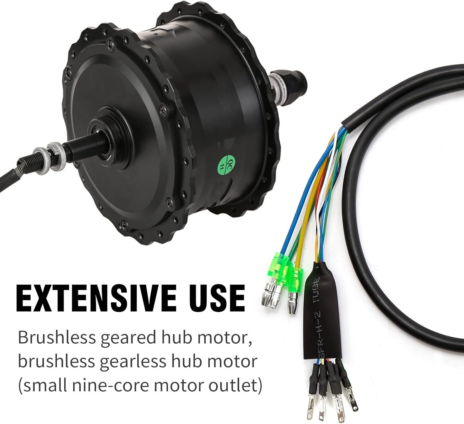 9 Pin 60cm Ebike Motor Cable Male Connector