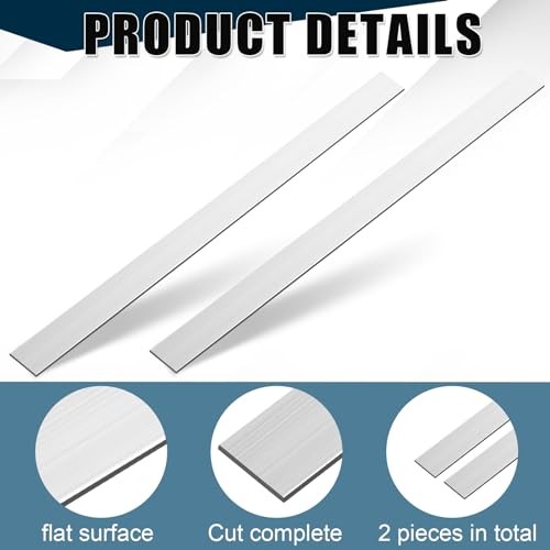 Zonon Pcs 6061 Aluminum Flat Bar 1/8 Thickness x 1» Width 36 x 1 x 1/8 Inch 2