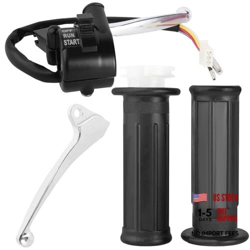 PW50 Throttle Housing Start Switch Handlebar Accelerator Twist Grip Set