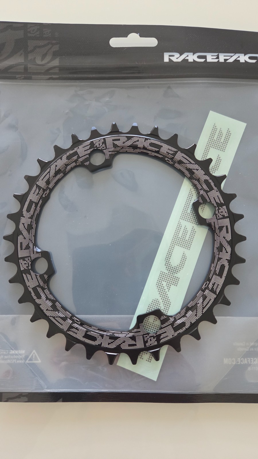 RaceFace Gravel Narrow Wide 104 BCD Chainring 34t 10-12 Speed 7075 Aluminum 1x