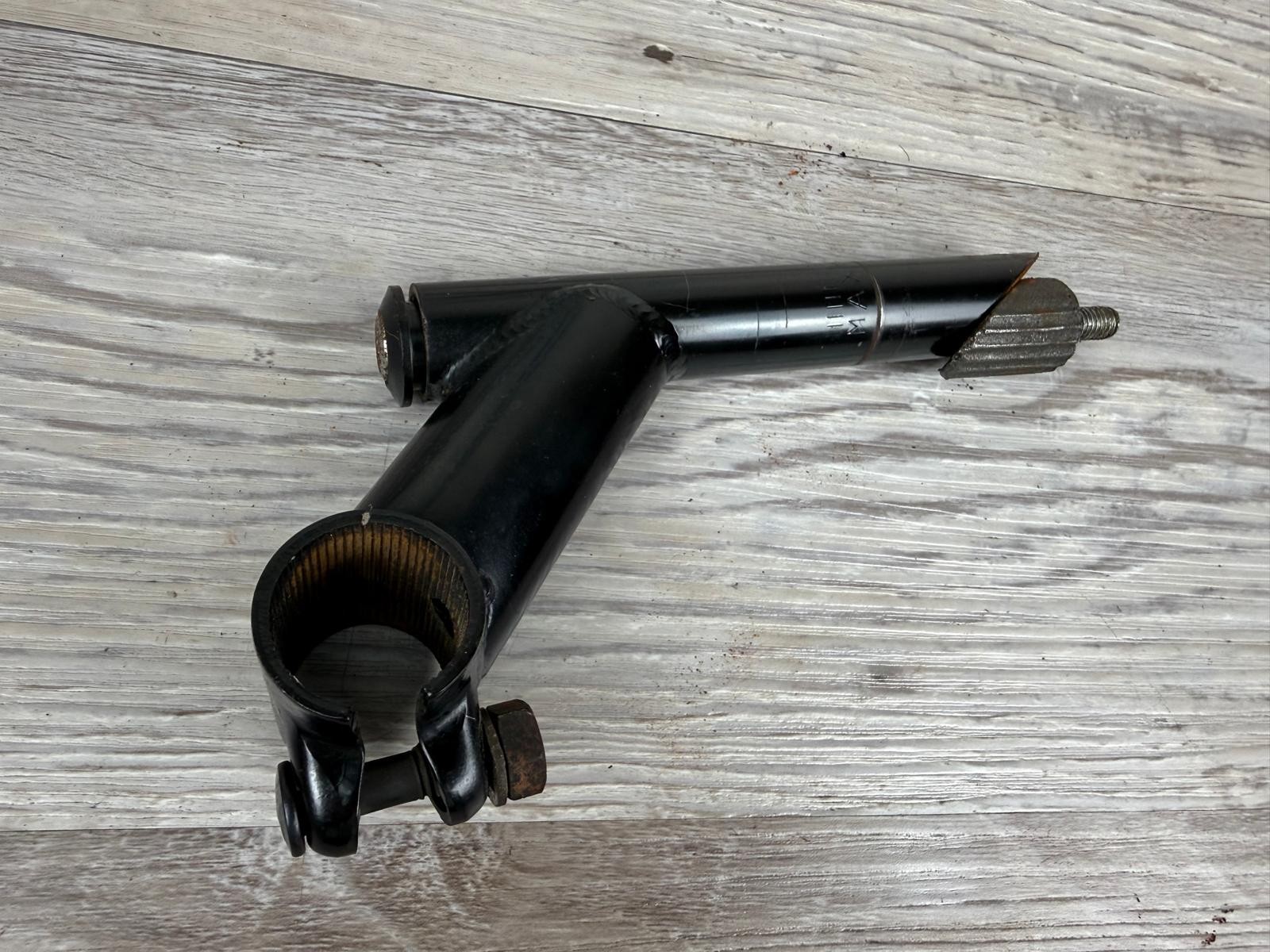 Vintage Road Bike MTB Stem 22.2mm Quill 60mm x 25.4mm Clamp Black